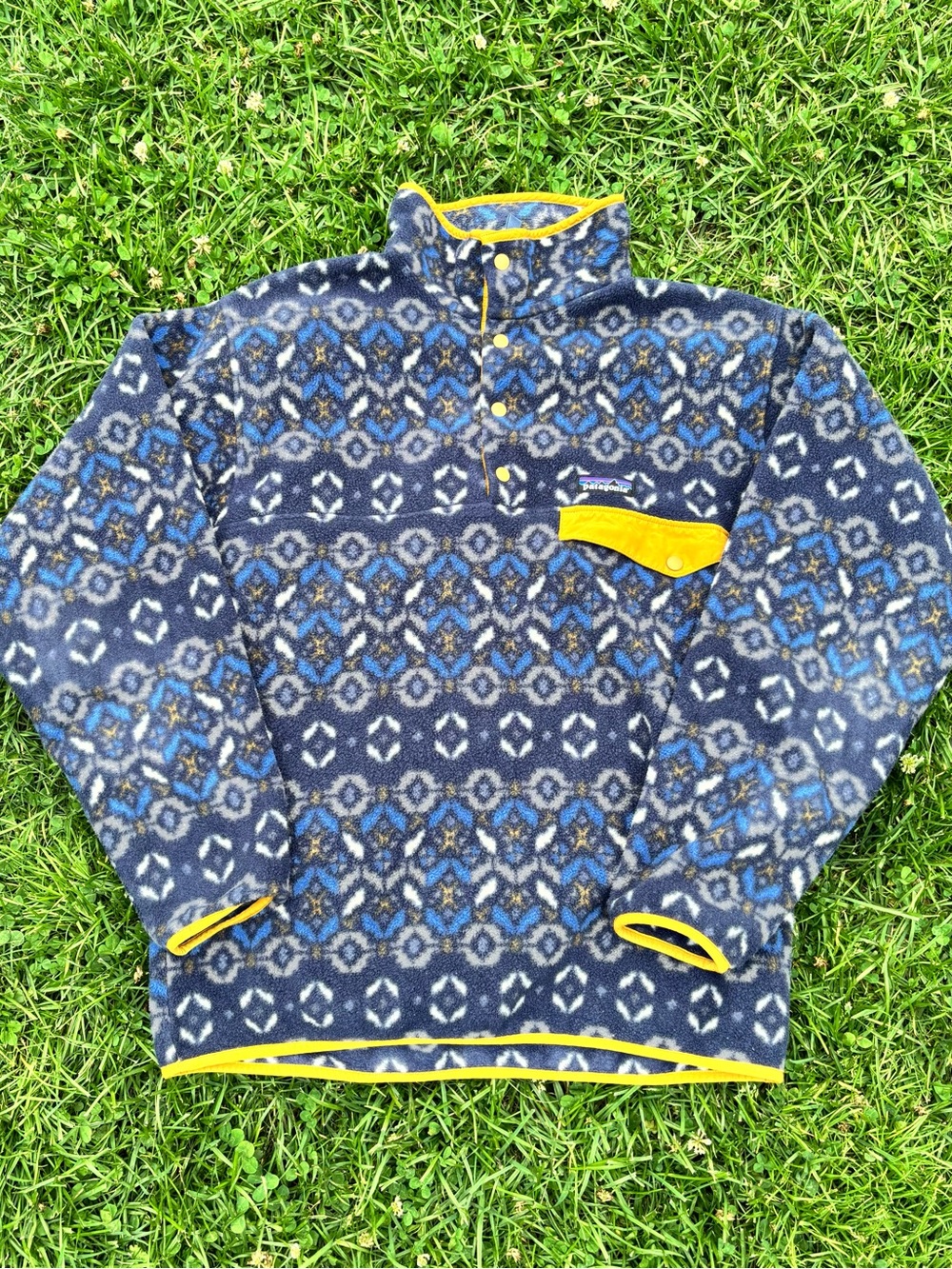Patagonia Synchilla Fleece Blue Yellow